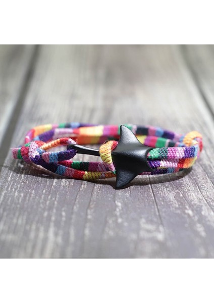 Stil 4 Sevimli Deniz Yaşamı Manta Bilezik El Yapımı Dokuma Halat Braclet Bohemia Erkek Kadın Makrome Braslet Ayarlanabilir Etnik Takı Pulsera (Yurt Dışından)