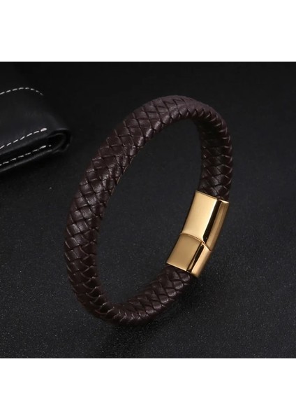No.6 Boyutu Naıqube Erkekler Için Yeni Deri Bilezik Paslanmaz Çelik Klasik Trendy Wrap Bilezik Bileklik Erkekler Için Moda Takı Hediye (Yurt Dışından) modelleri