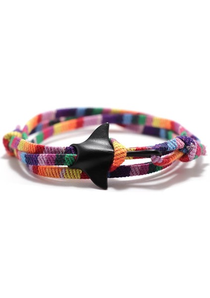Stil 5 Sevimli Deniz Yaşamı Manta Bilezik El Yapımı Dokuma Halat Braclet Bohemia Erkek Kadın Makrome Braslet Ayarlanabilir Etnik Takı Pulsera (Yurt Dışından)