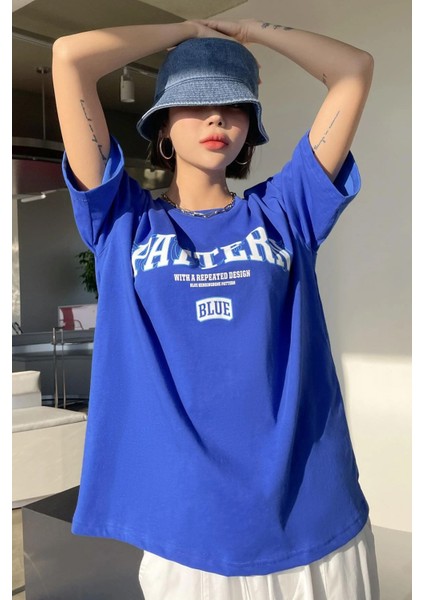 Only Trendwear Pattern Blue Baskılı Tasarım Tshirt fiyatları