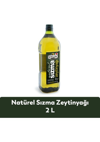 Kavlak Naturel Sızma Soğuk Sıkım Zeytinyağı 2 Lt Pet Şişe