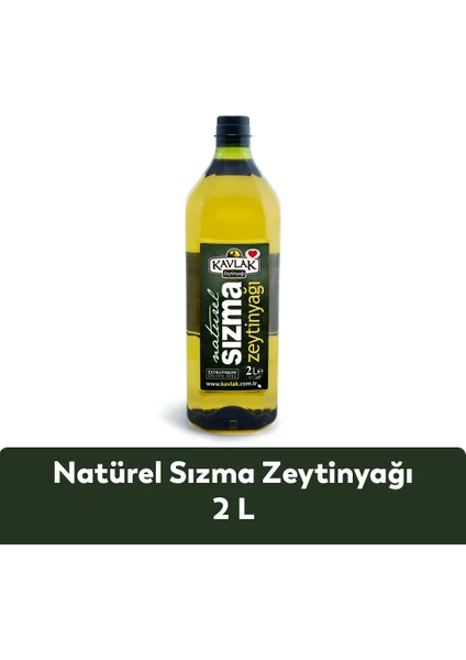 Kavlak Naturel Sızma Soğuk Sıkım Zeytinyağı 2 Lt Pet Şişe