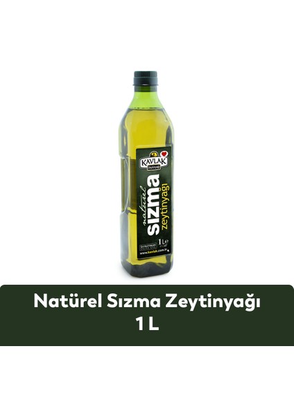 Kavlak Naturel Sızma Soğuk Sıkım Zeytinyağı 1 Lt Pet Şişe