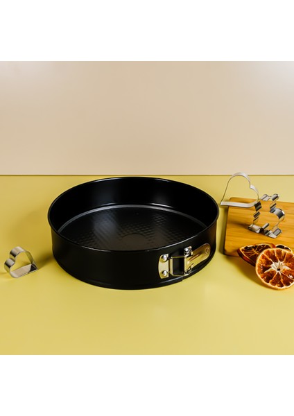 Kelepçeli Kek Kalıbı Siyah 30 cm
