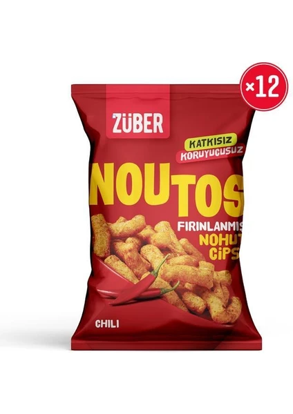 Noutos Fırınlanmış Nohut Cipsi Chili 55g X 12 Paket