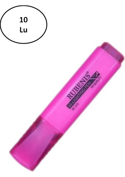 Fosforlu Kalem Rubenis M 315 Pembe 10'lu
