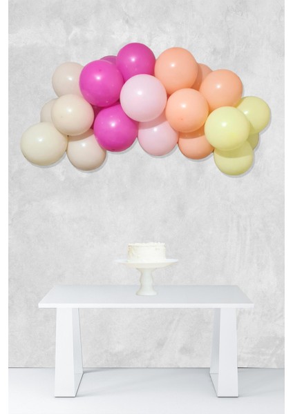 Papatya Tema Balon Zinciri Mini 27 Parça