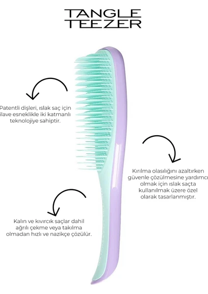 Tangle Teezer Wet Detangler Lilac Mint - Saç Fırçası