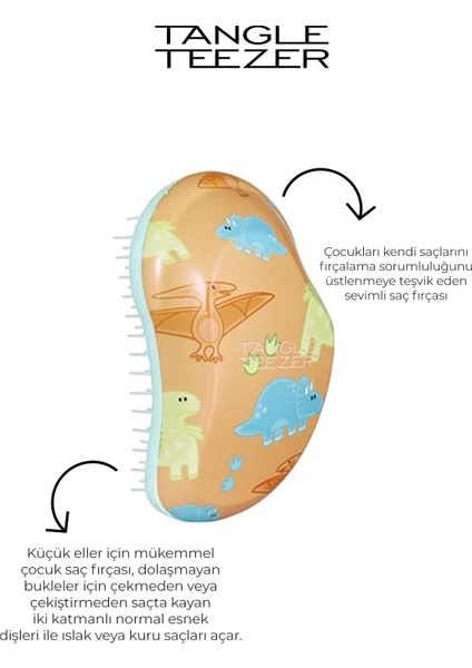 Tangle Teezer Original Mini Dinasaurs Çocuk Saç Fırçası