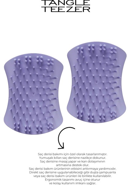 Scalp Brush Lavender Life Saç Derisi Masaj Fırçası 2 Adet