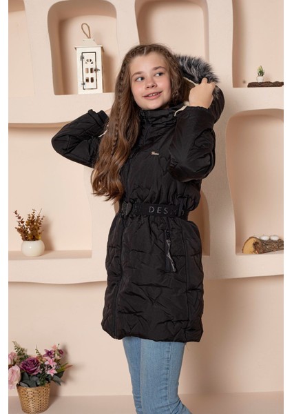 Kapşonlu Içi Yünlü Kız Çocuk Mont fırsatları