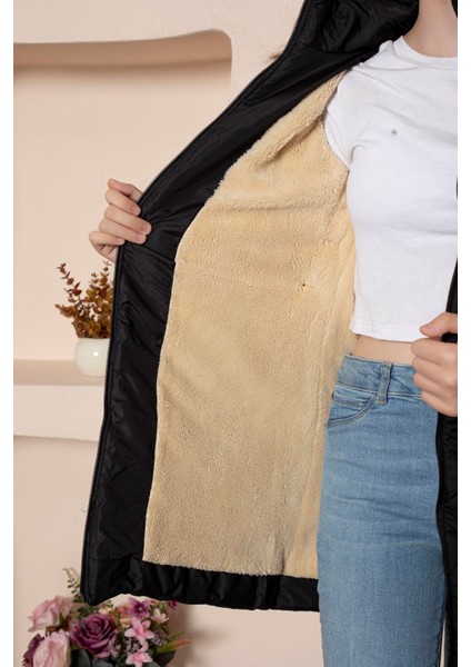 Kapşonlu Içi Yünlü Kız Çocuk Mont indirimleri