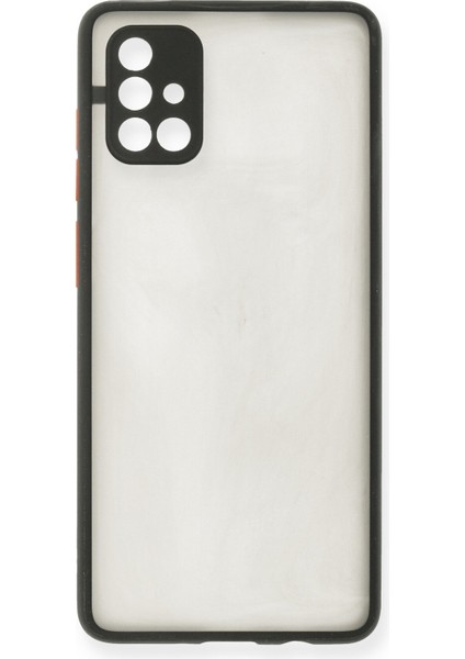Samsung Galaxy A71 Kılıf Montreal Silikon Kapak - Siyah 300099