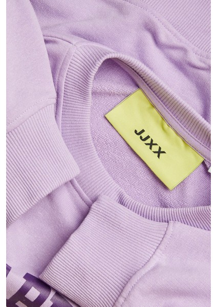 Jxriley Reg Ls Kadın Mor Sweatshirt 12248650-LILACBREEZE
