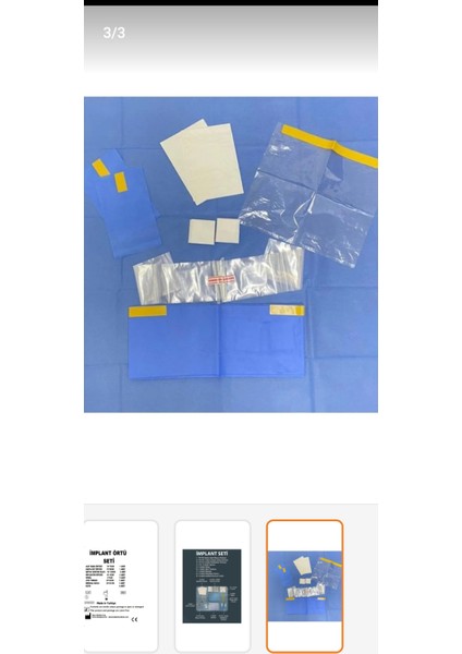 Implant Örtü Seti Steril 100 Lü