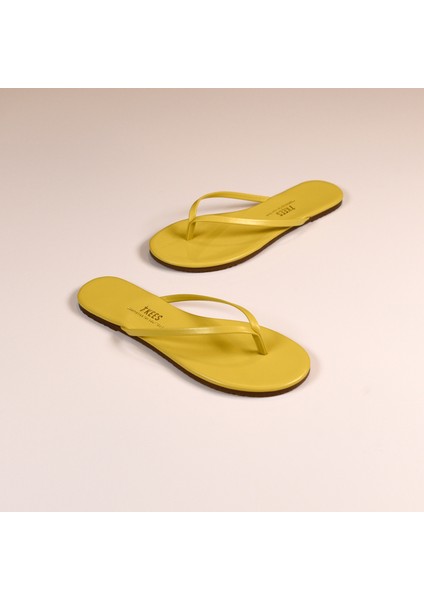 Kadın Sarı Parmak Arası Terlik modelleri