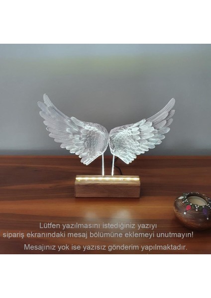 Kişiye Özel Melek Kanatlı Gece Lambası fırsatları