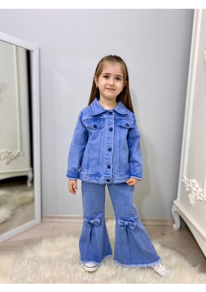 Kız Çocuk Kot Pantolon Kot Ceket Süprem Tşört fiyatları