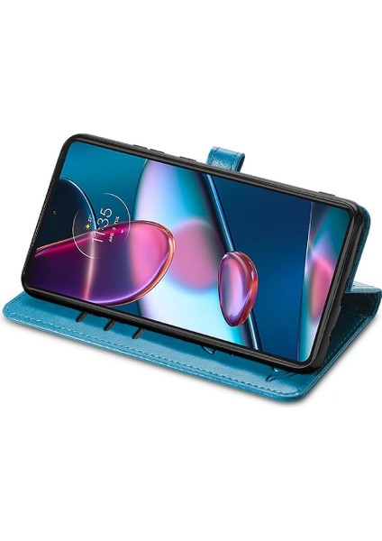 Moto Kenar 30 Pro Flip Kapak Için Kılıf Darbeye Karikatür Hayvanlar Kısa (Yurt Dışından)