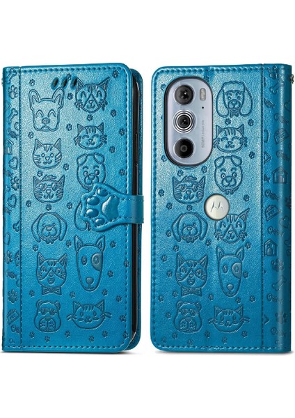 Moto Kenar 30 Pro Flip Kapak Için Kılıf Darbeye Karikatür Hayvanlar Kısa (Yurt Dışından) fiyatları