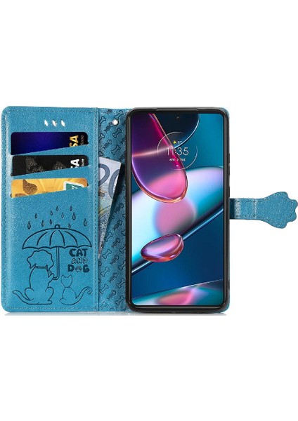 Moto Kenar 30 Pro Flip Kapak Için Kılıf Darbeye Karikatür Hayvanlar Kısa (Yurt Dışından) modelleri