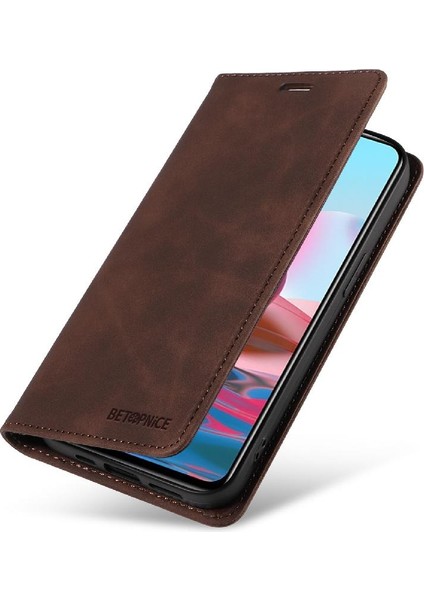 Xiaomi Redmi Için Not 10 4g Pu Deri Manyetik Koruyucu Folyo (Yurt Dışından) modelleri