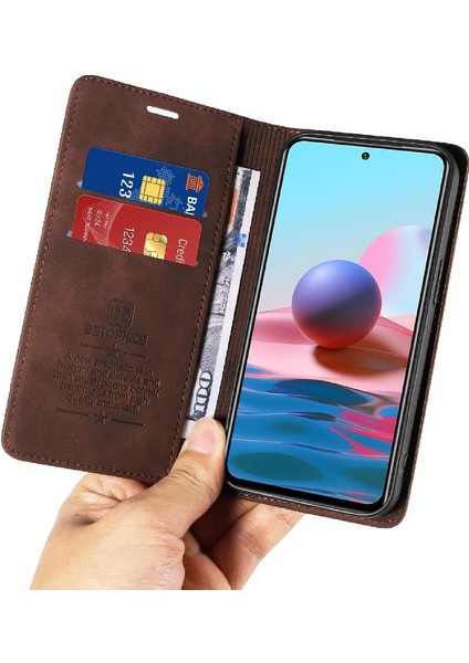 Xiaomi Redmi Için Not 10 4g Pu Deri Manyetik Koruyucu Folyo (Yurt Dışından) fırsatları