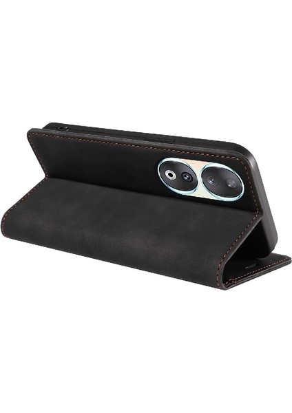 Honor Için Kılıf 90 5g Pu Deri Folio Cüzdan Manyetik Koruyucu (Yurt Dışından)