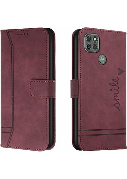 Motorola Moto G9 Güç Flip Folio Cüzdan Kart Yuvaları Kapak Için Telefon Kılıfı (Yurt Dışından) indirimleri