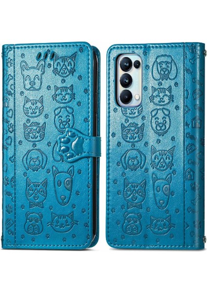 Oppo Case 5 Pro Karikatür Hayvanlar Için Kılıf Kapak Çevirin Darbeye Deri (Yurt Dışından)