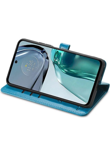 Moto G62 Flip Kapak Için Kılıf Darbeye Karikatür Hayvanlar Kısa Kayış Kılıf (Yurt Dışından) modelleri