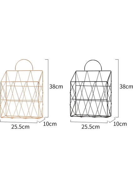 Adet Dergi Tutucu Asılı Duvara Monte Gazete Periyodik Kitap Metal Raf Depolama - Altın ve Siyah (Yurt Dışından) fiyatları