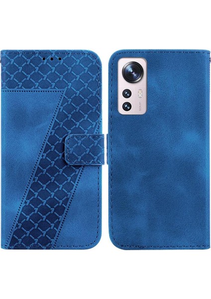 Telefon Kılıfı Için Xiaomi 12 Lite Kabartmalı Desen Pu Deri Cüzdan Çevir Kart (Yurt Dışından)