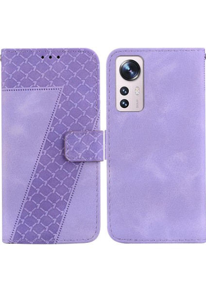 Telefon Kılıfı Için Xiaomi 12 Lite Kabartmalı Desen Pu Deri Cüzdan Çevir Kart (Yurt Dışından)