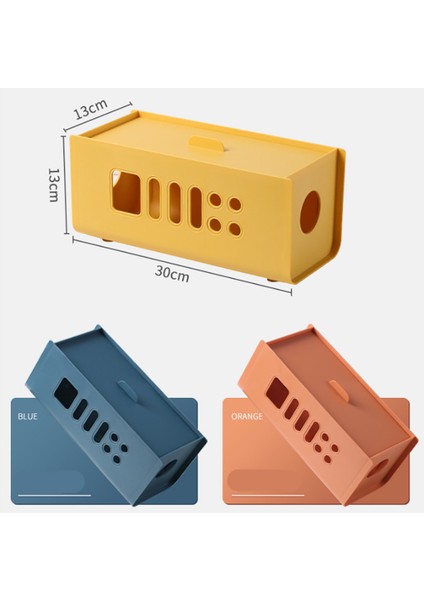 Renkli Kablo Saklama Kutusu Kabloları Gizle Güç Şeritleri Dalgalanma Koruyucusu Tel Yönetimi Tel Kutusu Şarj Soketi Organizatör B (Yurt Dışından)