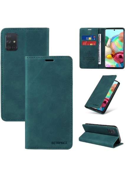 Samsung Galaxy A71 4g Pu Deri Koruyucu Folio Cüzdan Manyetik (Yurt Dışından)