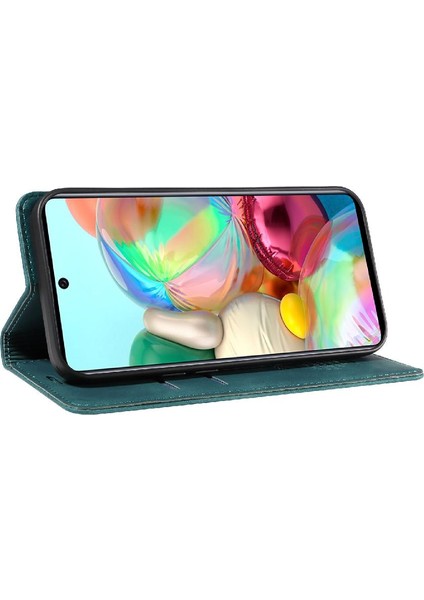 Samsung Galaxy A71 4g Pu Deri Koruyucu Folio Cüzdan Manyetik (Yurt Dışından)