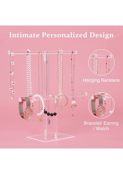 Takı Standı Kolye Tutucu, Takı Teşhir Tutucu, Kolye ve Bilezik Askı Organizatörü, Şeffaf Kule Standı (Yurt Dışından) fiyatları