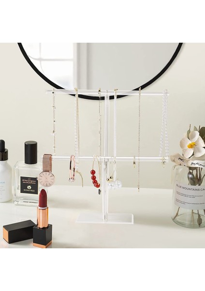 Takı Standı Kolye Tutucu, Takı Teşhir Tutucu, Kolye ve Bilezik Askı Organizatörü, Şeffaf Kule Standı (Yurt Dışından) modelleri