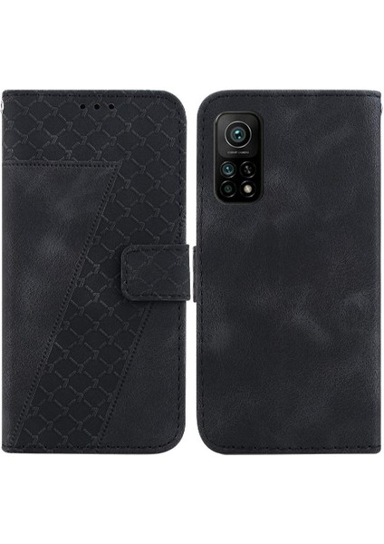 Telefon Kılıfı Için Xiaomi Mi 10T/10T Pro 5g Kabartmalı Desen Flip Folio Kapak (Yurt Dışından)