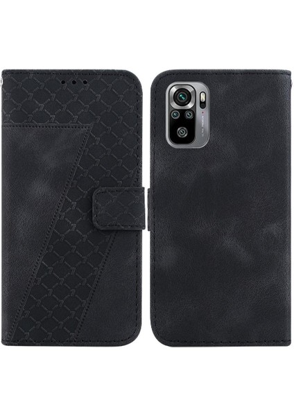 Telefon Kılıfı Için Xiaomi Redmi Not 10 4G/10S Kart Yuvası Fonksiyonu Flip Folio (Yurt Dışından)