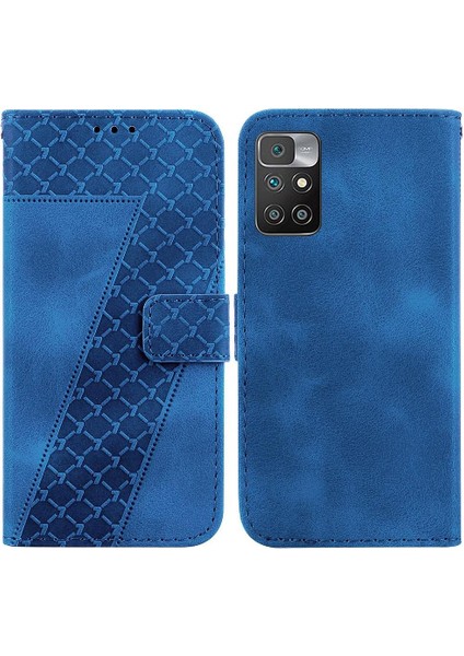 Telefon Kılıfı Için Xiaomi Redmi 10 4g/10 Başbakan Flip Folio Kapak Kart Yuvası Pu (Yurt Dışından)