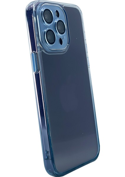Apple iPhone 15 Pro Max Uyumlu Kamera Korumalı Yıldız Elmas Seri Arka Koruma Kılıf - Mavi
