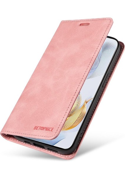 Honor Için Kılıf 90 5g Pu Deri Folio Cüzdan Manyetik Koruyucu (Yurt Dışından)