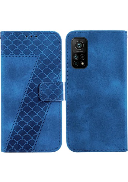 Telefon Kılıfı Için Xiaomi Mi 10T/10T Pro 5g Kabartmalı Desen Flip Folio Kapak (Yurt Dışından)