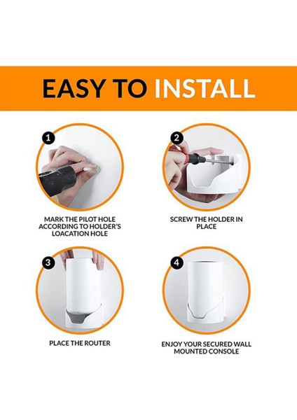 Deco X68 Için 2pcs Duvara Montaj Tutucu, Ev Mesh Wifi Sistemi Için, Deco X68 Için Yerden Tasarruflu Duvara Montaj Braketi (Yurt Dışından) fırsatları