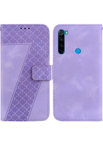 Telefon Kılıfı Için Xiaomi Redmi Not 8t Flip Folio Kapak Cüzdan Kart Yuvası Pu (Yurt Dışından)