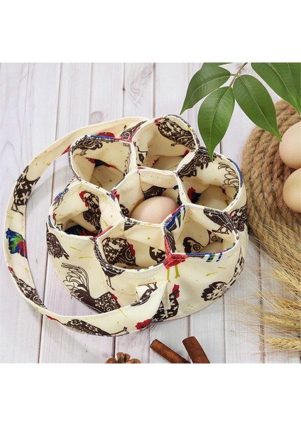 Adet Yumurta Toplama Sepeti 7 Torbalar ile Yumurta Toplama Sepeti Kanvas Yumurta Çantaları Yumurta Toplama Yumurta Çantaları (Yurt Dışından)