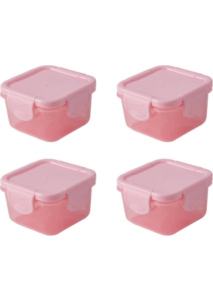 Mutfak Saklama Kutusu Plastik Kaplar Evcil Hayvan Maması Saklama Kabı Hava Geçirmez Gıda Saklama Kapları Nem Geçirmez Pembe (Yurt Dışından)