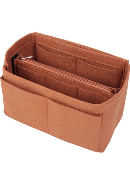 Çanta Çanta Organizatör Keçe Ekleme Çantası Makyaj Organizatör Iç Çanta Taşınabilir Kozmetik Çantaları Depolama Tote Kahve M (Yurt Dışından) fiyatları
